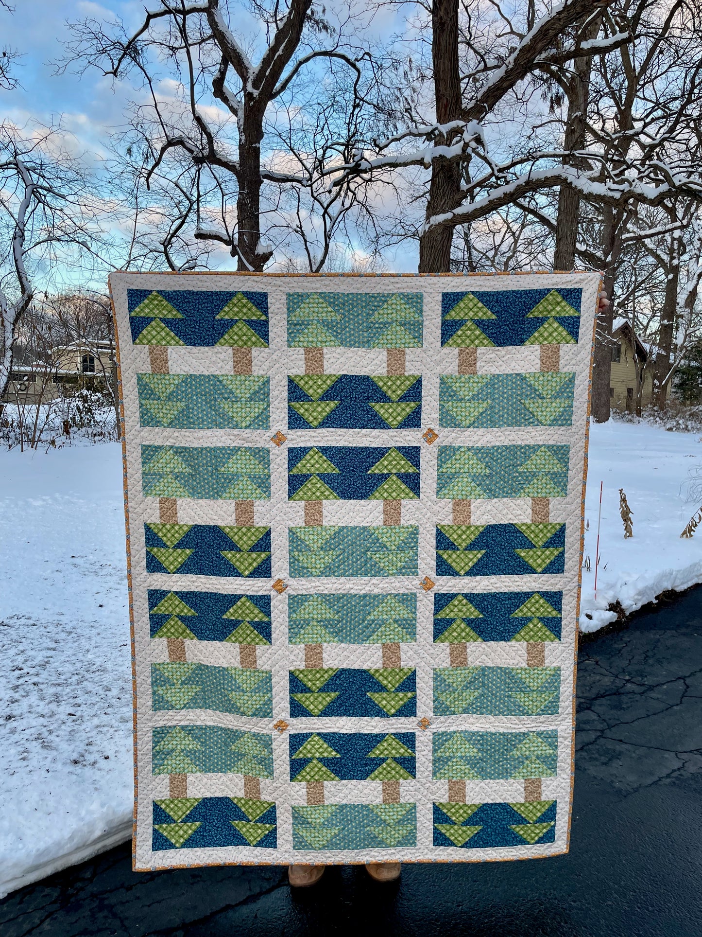 Forest Reflections Quilt Pattern - PDF - Beginner Friendly Design