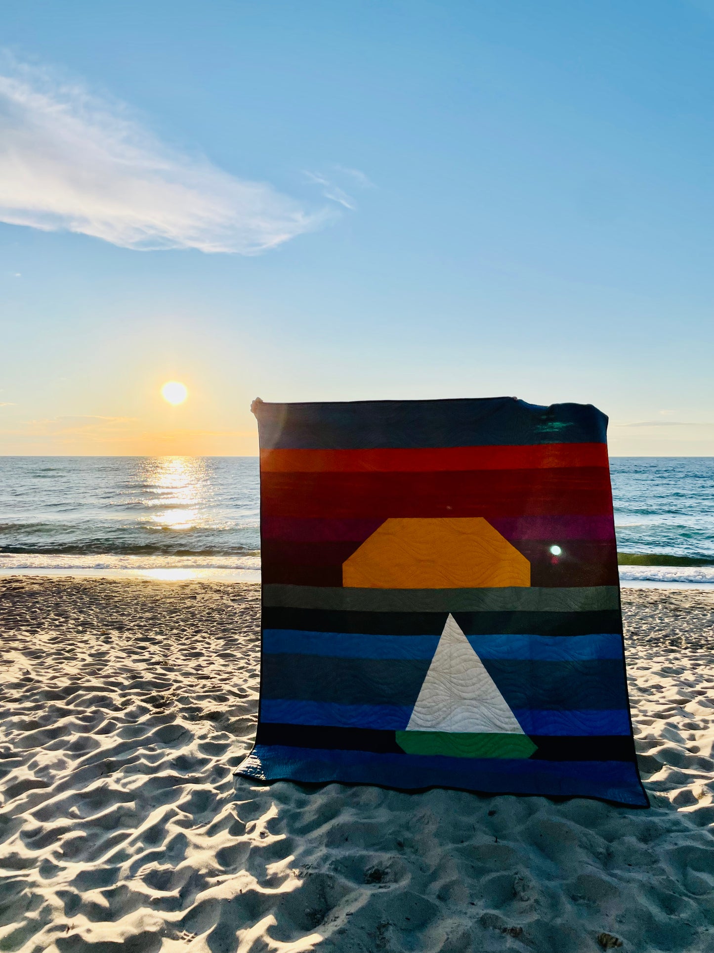 Sunset Sail Quilt Pattern - PDF - Full Size Quilt